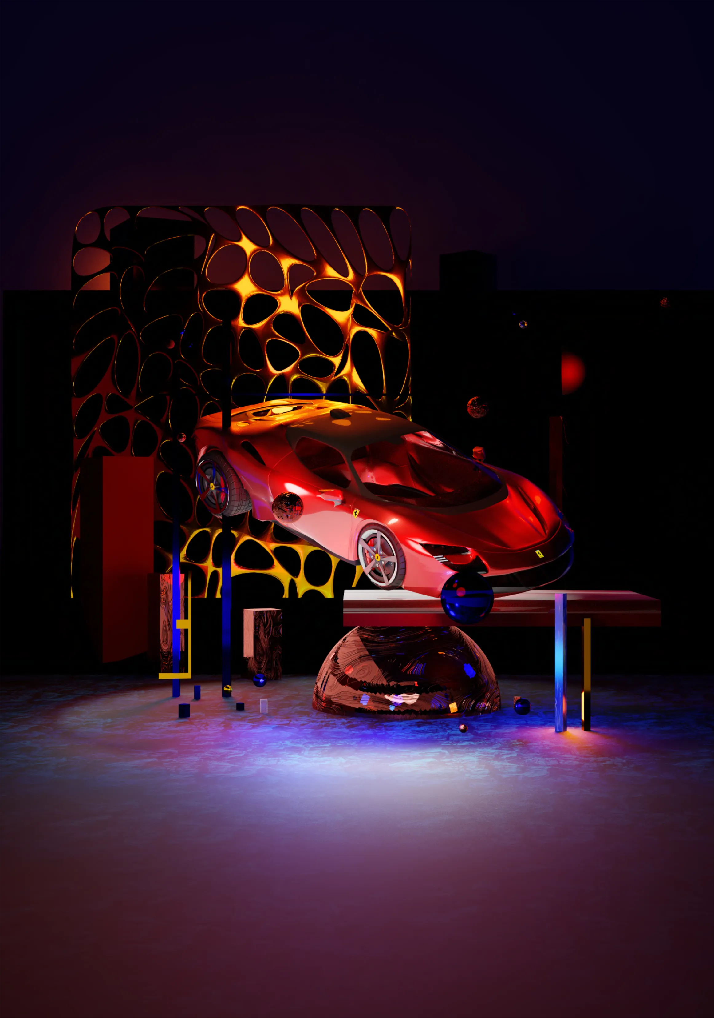 Example of visual design project: Ferrari - Le auto che hanno fatto la storia catalogue