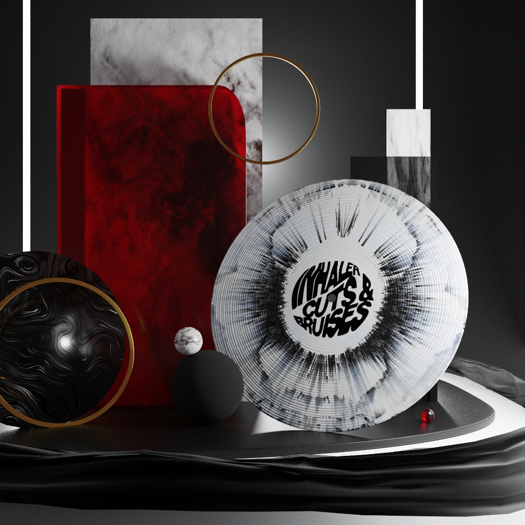 Vinyls & CDs project cover: Inhaler 'Cuts & Bruises' vinyl composition