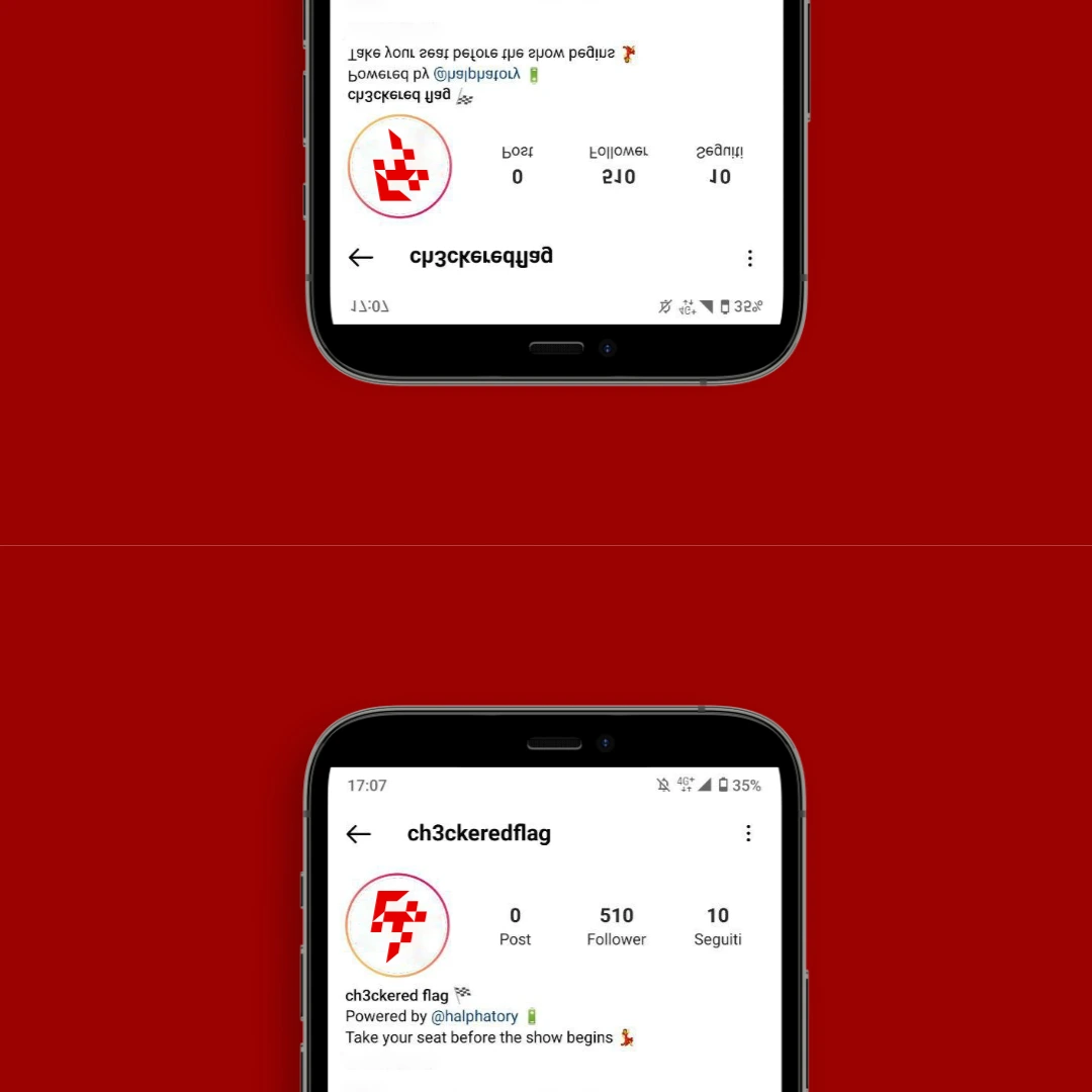Ch3ckered Flag project cover: smartphone mockup