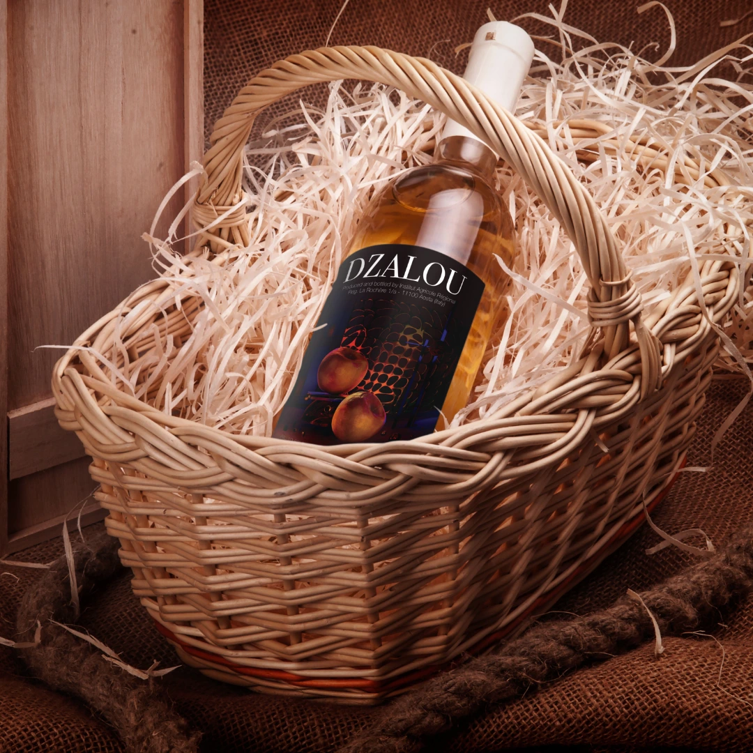 Wine & Cider Labels project cover: apple ice cider bottle mockup